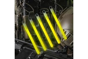 M-Tac Bright Glow Sticks 6 inch - 24 Hours Duration - Emergency Chem Light Sticks - 5 Pack