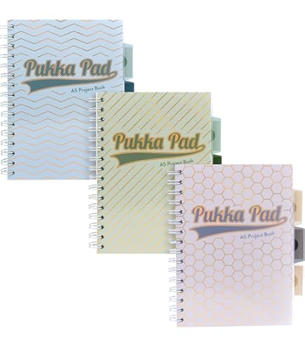 Exacompta Europa Splash Projectboek A5 Paars - 200 Gevoerde Pagina's, 3 Verdelers & Planner | Ref EU1508Z