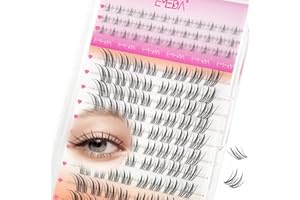 EMEDA Pestañas Postizas Naturales 8-14mm Extensiones Cluster Lashes Wispy Pestañas en Racimo Imitación Fox Eyelashes Efecto Cat EyeLashes Efecto (FH01)