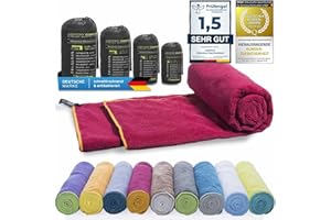 ‎LIGHTDRY LightDry® Original Microfibre Sports Towel, Backpack, Travel Towel, Sports & Fitness Bath Towel, Absorbent, Lightweight, Antibacterial and Extremely Quick-Drying