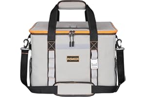 INSMEER Borsa termica grande da 48 l, 65 cans, pieghevole, con apertura superiore, XXL (45 x 35 x 30 cm), impermeabile, ideale per escursioni, picnic, campeggio, escursioni, spiaggia