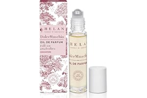 Helan Dolce Muschio - Profumo Donna Olio Roll On Concentrato Analcolico, Eau de Parfum Oil Lunga Durata con Vitamina C, E e Olio di Mandorle Dolci - Profumi da Viaggio Idee Regalo Made in Italy, 10 ml