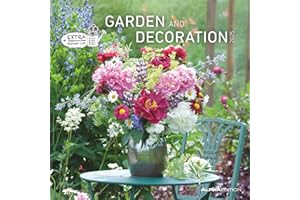 ALPHA EDITION Garden & Decoration 2025 - Broschürenkalender 30x30 cm (30x60 geöffnet) - Kalender mit Platz für Notizen - Garten - Bildkalender - Gartenkalender