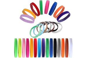 GTIWUNG 15 Stück Einstellbare Welpe ID Bänder Halsbänder Welpen Kätzchen ID Halsbänder, Hündchen Identification Hundemarken, 10*200mm