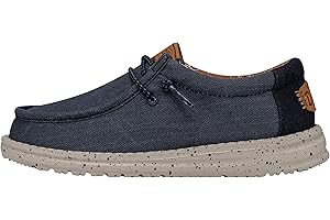 Hey Dude Wally Youth Washed Canvas, Mocassino Uomo