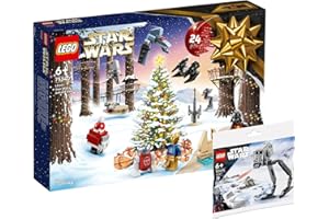 BRICKCOMPLETE LEGO Set of 2: 75340 Star Wars Advent Calendar & 30495 AT-ST Polybag