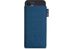 Adore June Klasyczne oceaniczne niebieskie etui kompatybilne z iPhone 13 mini/iPhone 12 mini etui na telefon komórkowy z wytrzymałego materiału Cordura z efektem czyszczenia wyświetlacza,