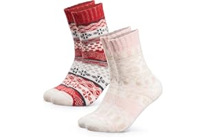 Occulto ciepłe merino wełniane skarpety damski & męskie 2 pak (model: Lumi)