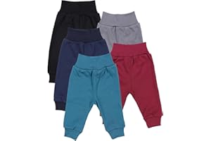 TupTam Pumphose Baby 5er Pack Unisex - Bequeme Baby Hose für Jungen und Mädchen aus Oeko-Tex Baumwolle