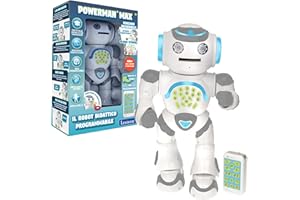 Lexibook, Powerman Max, Telecomando STEM Programmabile Balla Canta e Racconta 10.000 Storie 300+ Apprendimento, ROB80IT