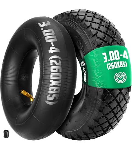 2x Schlauch 3.00-4 – 260 X 85 Mm, Mit 90° Winkelventil, Für Sackkarren, Schubkarren, Bollerwagen & Rasenmäher