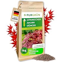 Purgrn Japanischer-Ahorn-Dnger 1 kg  Organisch-mineralische Rezeptur   Feinkrniges Krmelgranulat  NPK 5+4+6  Extra Magnesium fr eine  intensive Blattfrbung  Verbessert die Bodenqualitt : Amazon.de: Garten
