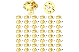 YICELERATE Gold Butterfly Pins, Locking Backs, 50Pcs