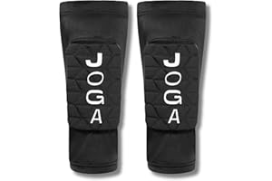 JOGA Football Shin Pad Sleeves - Shin Guards - Advanced Protection for Technical Players & Wingers - Ultra-Light, Adaptable Fit Design with Impact-Hardening Foam