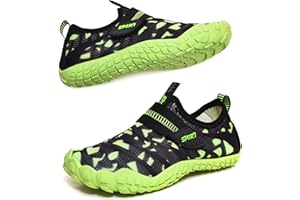 MAXOME Kids Water Shoes Boys Girls Aqua Pool Swim Beach Shoes Kids Barefoot Quick Dry Lightweight Wet Surfing Diving