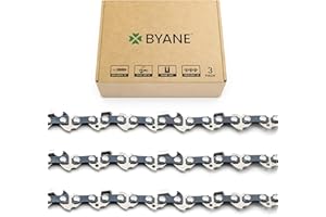 BYANE 3x MS170 Sägenkette 30 cm 3/8"LP 1,1 mm 44 TG Rückschlagsarme ketten Kompatibel für Stihl MSE170C MS192T MS194T - 36100000044