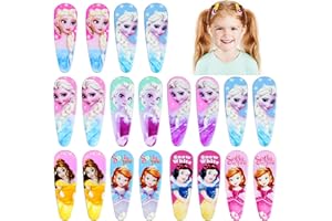 NIUMOWANG Pinza de Pelo para Niñas, 20 Piezas Princess Clips, pinzas de pelo antideslizantes, Pinzas de Pelo Niña Metal, Pasadores Coloridos para Niñas, accesorios para el cabello para niñas (A)