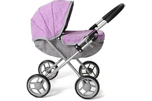 Bayer Chic 2000 Passeggino per bambole Lilli, piccolo passeggino per bambole, colore: viola melange 550-69