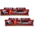 G.Skill - F3-12800CL10D-16GBXL - 16 GB RipJawsx - Memoria RAM (kit 2 x 8 GB, DDR3-1600 MHz, PC3 12800, CL 10), rosso