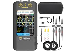 MAXRIENY BSIDE Handheld Oszilloskop 3.98'' Touchscreen digitales Oszilloskop Zweikanal 50MHz Bandbreite Tragbares Oszilloskop Signalgenerator 250MSa/s Abtastrate Tablet Automotive Oszilloskop