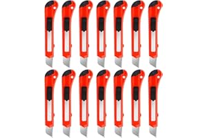 Artcut 14 Pack Taglierino Professionale con Blocco Automatico, Cutter 18 mm, Cutter Professionale, Taglierini, Taglierini Professionali, Taglierino Piccolo Trincetto per Tagliare, Artigianato, Carta