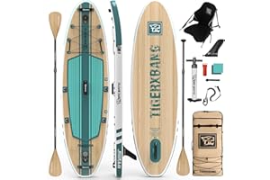 TIGERXBANG SUP Gonfiabile Adulti, tavola da paddle board da 330cm con accessori premium completi per SUP gonfiabile, paddleboard extra larghe per adulti e bambini - Collezione Pandora