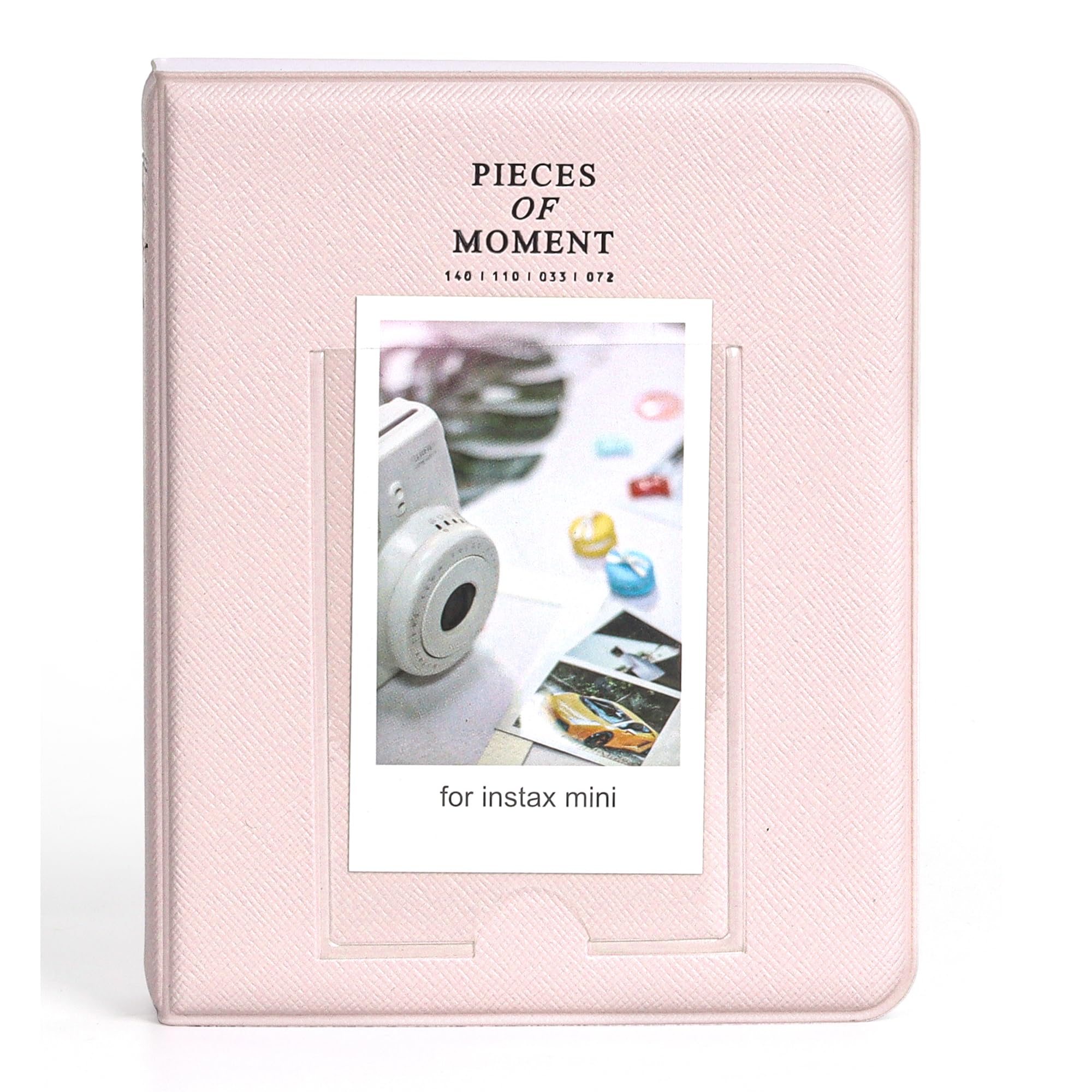 ZENKO 64 Pockets Photo Album for Fujifilm Instax Mini 12 11 9 8 40 Evo Liplay 7S Instant Camera/Mini Link Printer, Polaroid Snap Touch PIC-300 Z2300 Mint Zip Instant Camera Printer- Blossom Pink