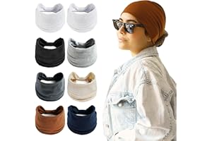 Overcare Lot 8 Bandeau Cheveux Femme Large & Turban Femme - Idéal Yoga, Bandeau Maquillage, Bandeau Sport & Bandeau Bebe Fille. Accessoire Cheveux parfait pour Foulard Cheveux & Serre Tête Femme (J)