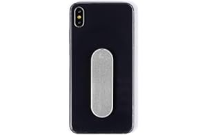 MOMOSTICK - L'original! Support pour téléphone Portable et poignée pour Smartphones et tablettes– téléphone Portable Bague pour iPhone Samsung Huawei (iSeries - PU Argent)