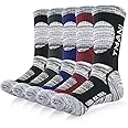 RUIXUE Mens Thermal Socks Thick Warm Winter Socks, Breathable Walking Crew Socks Outdoor Multi Performance Socks for Hiking Trekking Running (5 Pairs/6 Pairs)