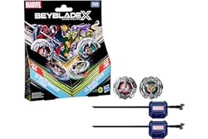 Hasbro Beyblade X in collaborazione con Marvel, Miles Morales 1-60GN vs. Green Goblin 9-80HT