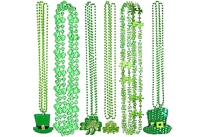 Bdecoll Lot de 24 accessoires de costume St Patrick Day - Collier pour accessoires de costume, Mardi Gras Party St.Patrick Day