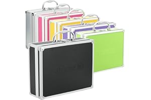 ECI AR Carry Box kleine Alubox Alukoffer Werkzeugkoffer leer 260 x 210 x 80 mm Aluminium/Schwarz