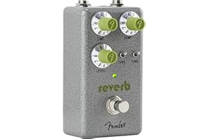 Fender Hammertone Pedale Reverb per Chitarra, 3 ModalitÃ Reverb, True-Bypass, Adatto a Live e Studio, Design in Alluminio Resistente