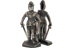 Design Toscano SP14917 Serre-Livre Chevaliers Médiévaux, Bronze, 5 x 12.5 x 23 cm