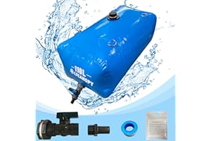 LTCANOPY Serbatoio Flessibile Acqua Pieghevole,Serbatoio d'Acqua Pieghevole,Stoccaggio dell'Acqua di Grande capacità,Tanica Acqua Cisterna Acqua Contenitore Acqua Serbatoio Acqua Tanica Acqua Litri
