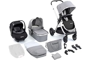 Babymore Memore V2 Travel System Pecan Car Seat - Silver