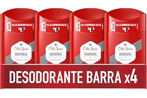Old Spice Original Bardeodorant för män 4 x 50 ml, färsk 24 timmar, varje dag med daglig användning, långvarig parfym, exceptionell doft, skydd mot dålig lukt