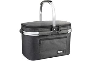 ‎EONO Eono by Amazon - 2-Personen-Picknickkorb 22L, isolierter Korb, Kühltasche für den Außenbereich