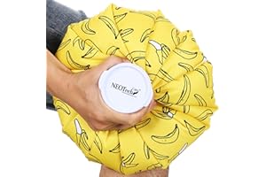 NEOtech Care - Sacca per ghiaccio - coperchio superiore a vite per cold pack - riutilizzabile e flessibile (Banane, 28cm)
