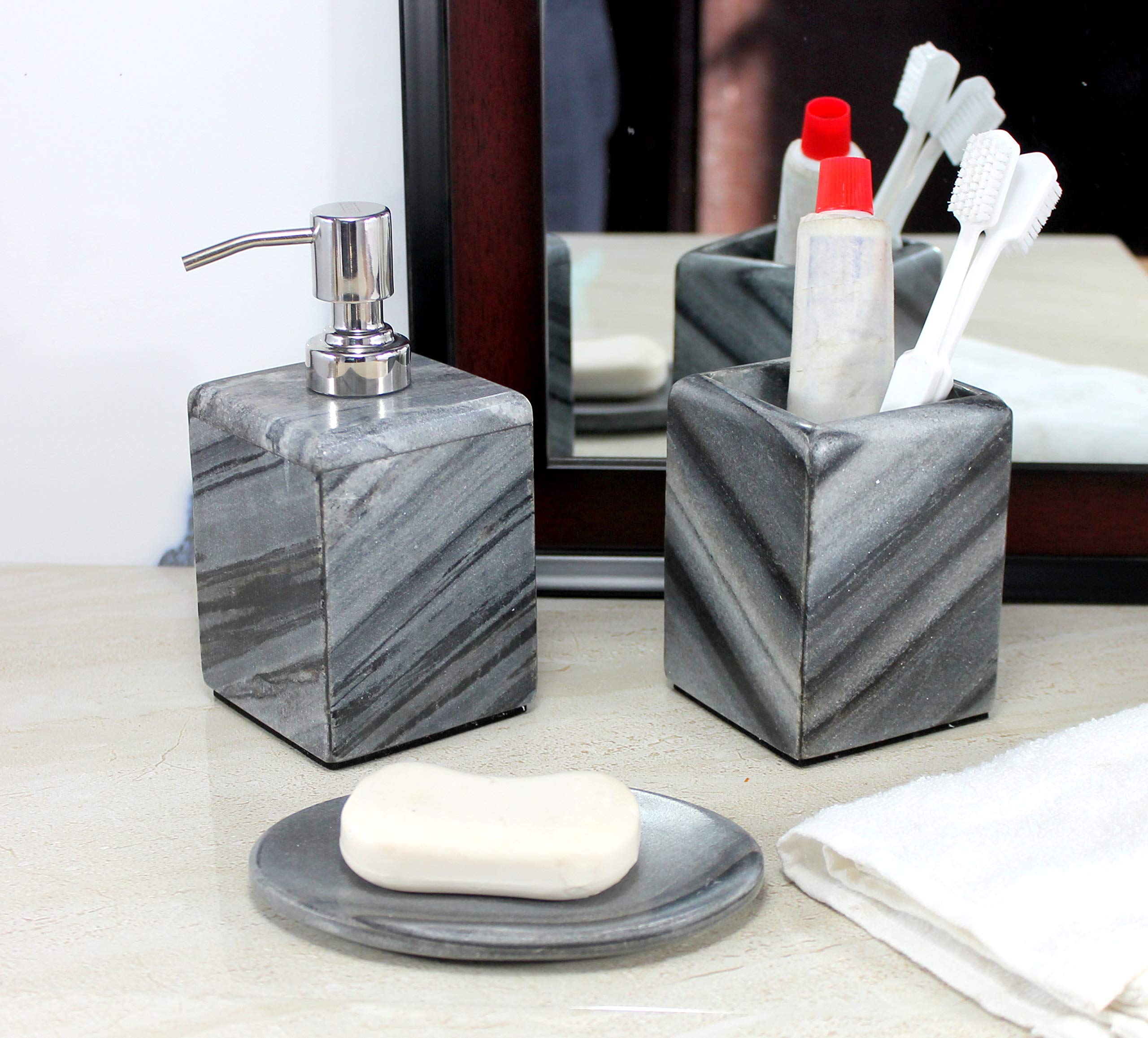 KLEO-Ensemble-daccessoires-pour-salle-de-bains-Ensemble-daccessoires-pour-salle-de-bain-comprenant-distributeur-de-savon-porte-brosse--dentsporte-ustensiles-et-porte-savon-en-pierre-naturelle