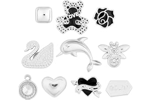 CityComfort Charm Schuhanhänger, Schuhschmuck & Charm Set für Clogs, Sandalen, Sneaker