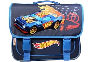 BAGTROTTER Cartable 38 cm Hot Wheels Voitures Bleu