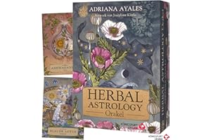 Herbal Astrology Orakel: 55 Karten mit Botschaften und Anleitungen (Stülpdeckelschachtel mit Goldprägung, Astrologie Orakelkarten, für moderne Grüne Hexen/Green Witches, Deutsch)