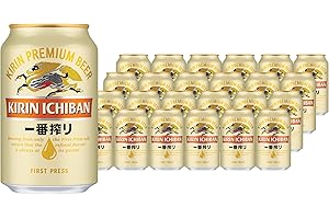‎KIRIN ICHIBAN Kirin Ichiban Bierpaket, japanisches Premium-Bier, nach dem First Press Verfahren gebraut, Dosenbier mit 5 % Alkoholgehalt, Einweg (24 x 0,33 l)