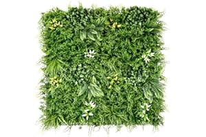 ARK MAT Artificial Plant Flower Living Wall Panels Realistic- Indoor/Outdoor - 1m x 1m - Home, Garden, Office, Cafe, Shop, Salon, Wedding
