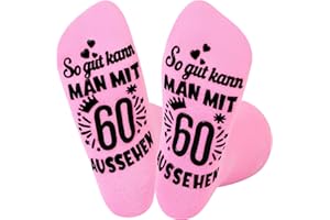 Yamitora Geburtstag Socken Frauen, Geschenk Geburtstag Frau, Geschenk Zum Geburtstag Frau, Geburtstag Socken Bis Zur Wadenmitte Baumwolle für Mädchen Freundin Geschenke