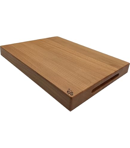 AUSONIA Tagliere In Legno Di Faggio - 40x25x4 Cm Con Piedini In Gomma, Made In Italy