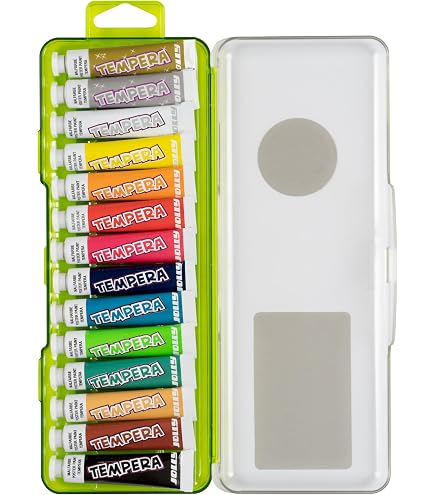 6 FLACONI TEMPERA 300ML COLORI PASTELLO
