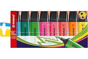 Marcador fluorescente STABILO BOSS ORIGINAL - Estuche con 8 colores